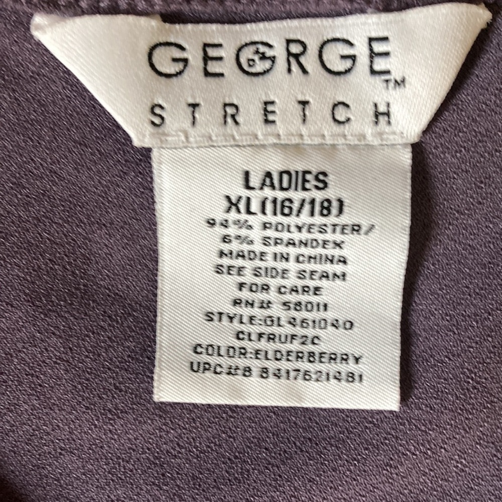 George Stretch Surplice Crossover V-Neck Sleeveless Top in Lavender Purple - Picture 10 of 12